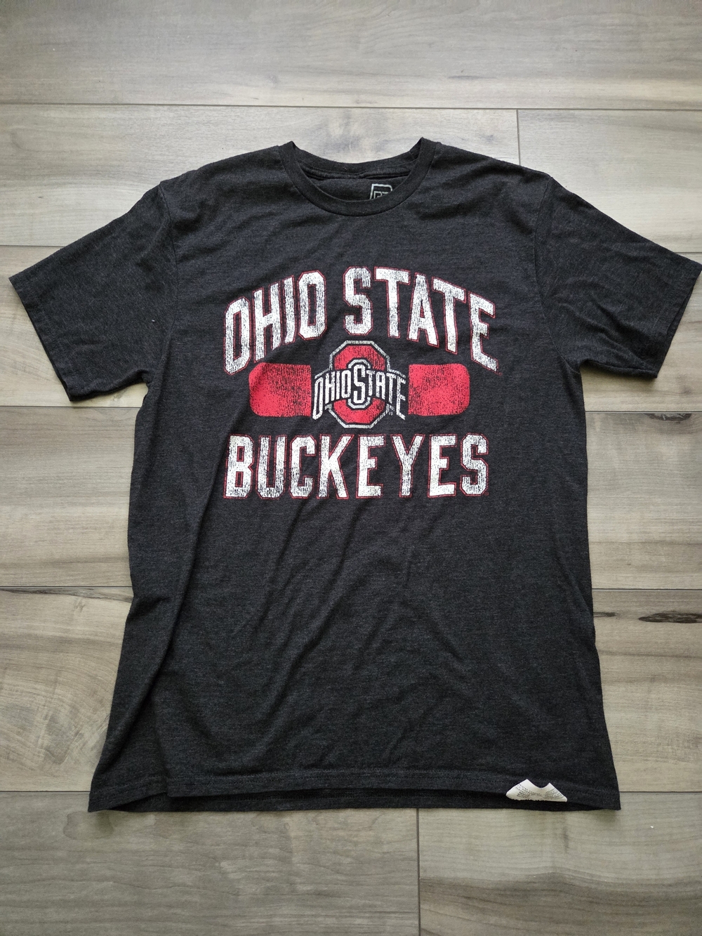 Pro Edge Ohio State Buckeyes Black and Red Short Sleeve Tee